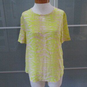 Equipment Femme Short Sleeve 100% Silk Blouse